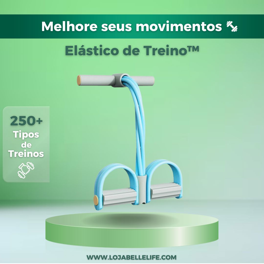 Elástico de Treino Caseiro - 250+ Variações de Treinos - Versátil e Fácil de Usar