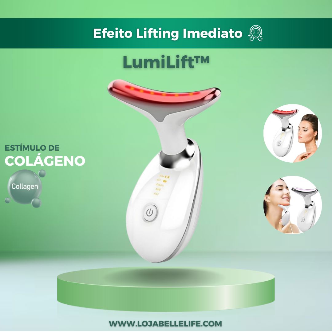 LumiLift™ – Estímulo de Colágeno e Lifting Natural - Rosto Mais Firme e Jovem