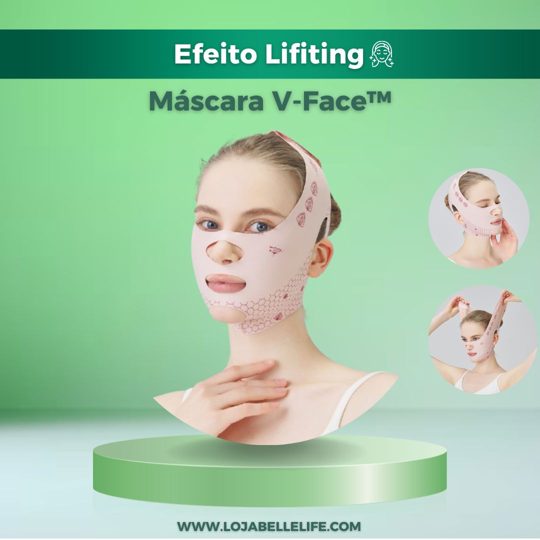 Máscara V-Face – Modela Mandíbula, Diminui Papada e Realça sua Beleza