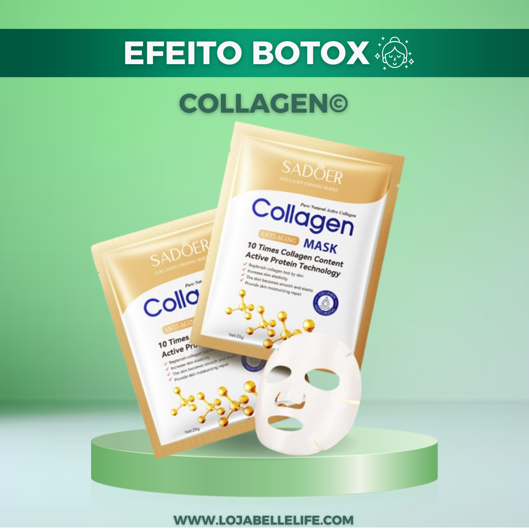 CollagenSilic© Máscara de Silicone - Ativação de Colágeno e Ácido Hialurônico [Efeito Botox]