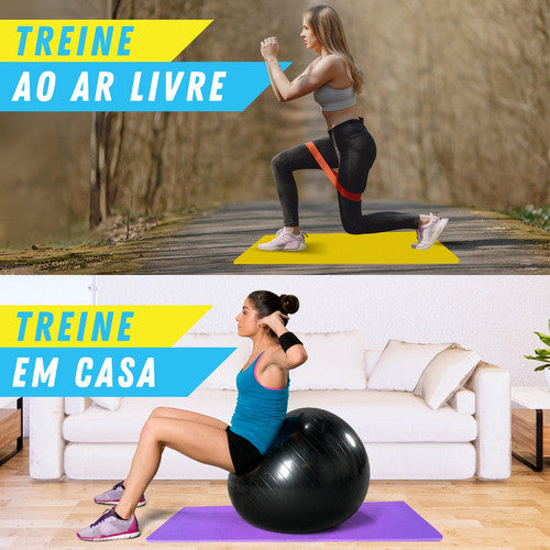 Colchonete Eva Fitness - Impermeável, Antiderrapante e Fácil de limpar e transportar
