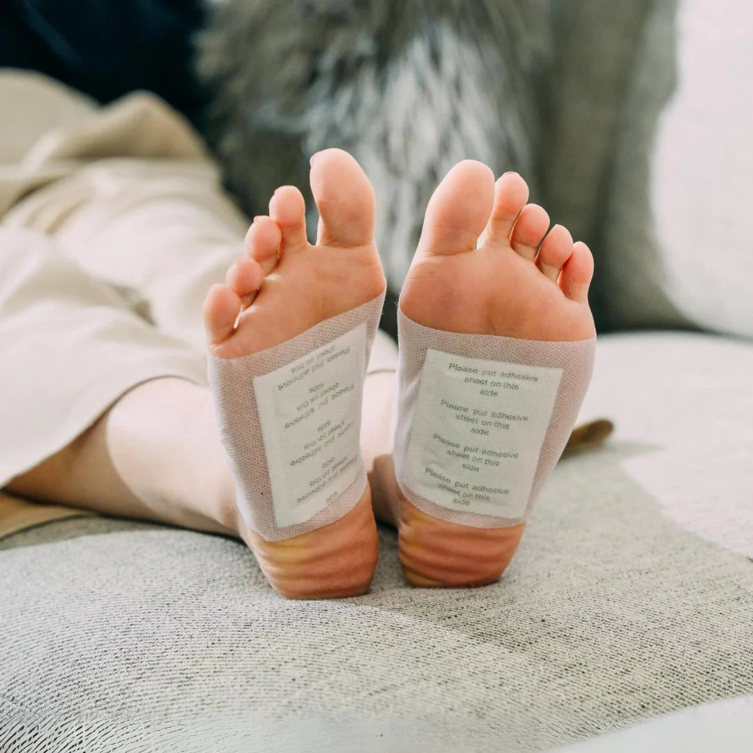 DetoxFeet™ – Adesivo Detox para Pés - Elimina Toxinas, Diminui o Inchaço e Auxilia no Emagrecimento