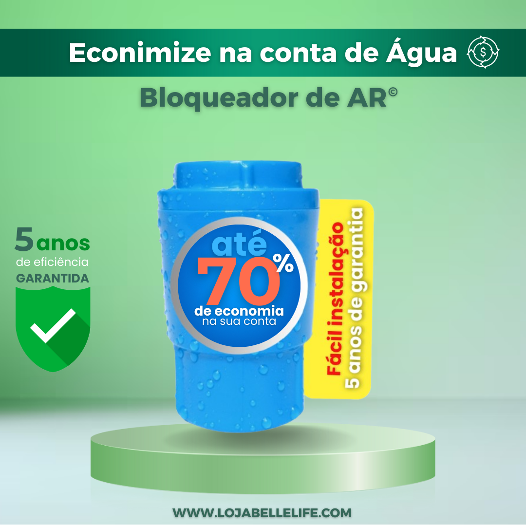 Bloqueador de Ar para Hidrômetro - Economize até 70% na conta de água