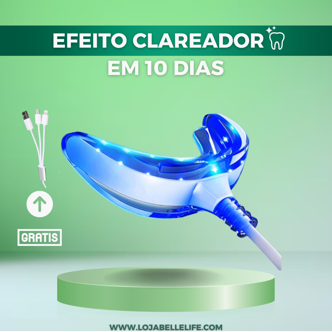 Smile© Clareador Dental Portátil [Efeito Clareamento] Dentes Brancos em 10 Dias