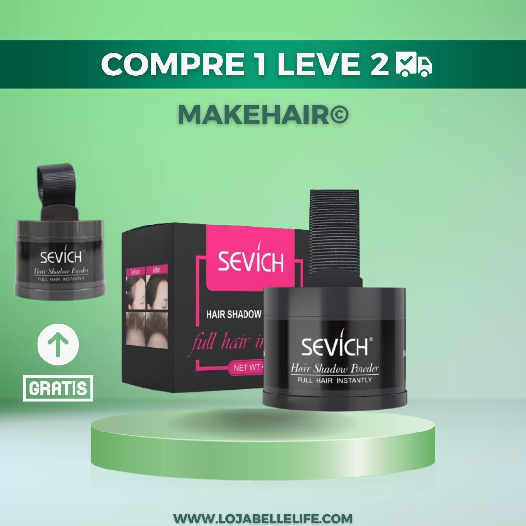 MakeHair© Tinta Capilar em Pó - A prova D'água [Efeito 21 Semanas]