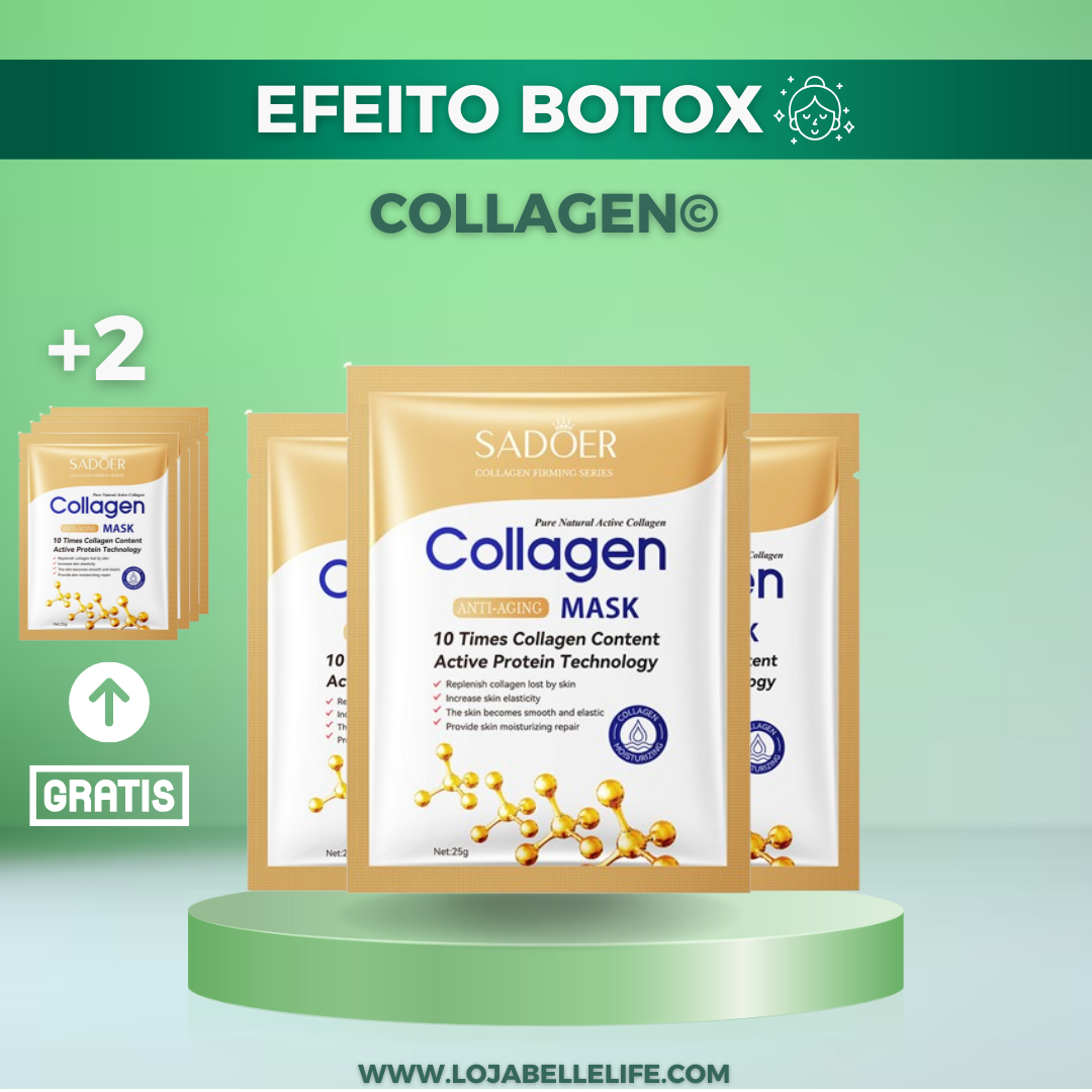 CollagenSilic© Máscara de Silicone - Ativação de Colágeno e Ácido Hialurônico [Efeito Botox]
