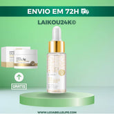 LAIKOU 24k Gold - Sérum + Creme Colágeno e Niacinamida