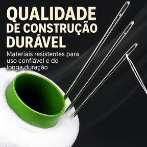 Kit de Costura Premium Completo - Estojo Zíper + Tubos de Linhas GRÁTIS