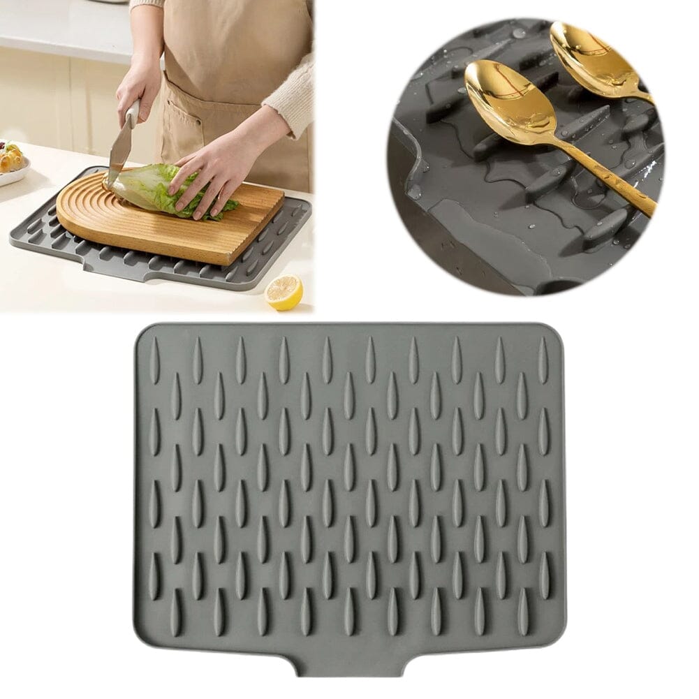 Tapete de Secagem inteligente -  Bancada Seca, Louças Organizadas e Cozinha Limpa