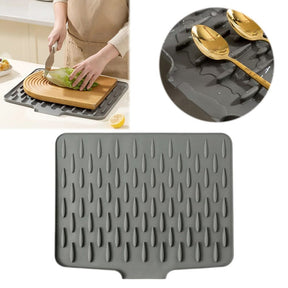 Tapete de Secagem inteligente -  Bancada Seca, Louças Organizadas e Cozinha Limpa