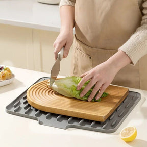 Tapete de Secagem inteligente -  Bancada Seca, Louças Organizadas e Cozinha Limpa